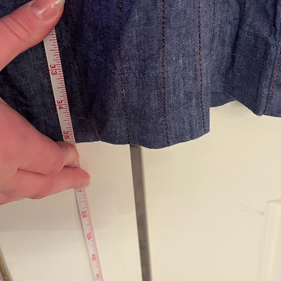 J Jill Wide Leg Striped Linen Stretch Pants Size L - Picture 10 of 13